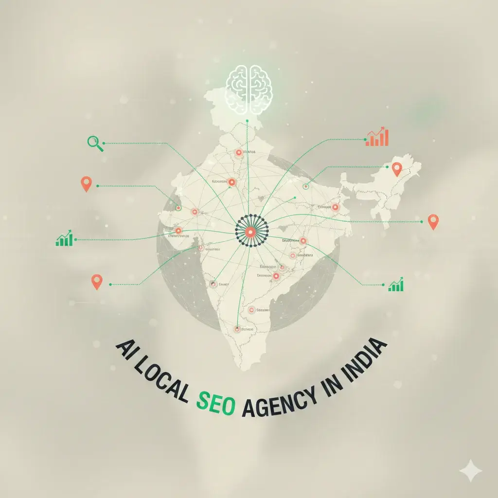 AI Local SEO Illustration