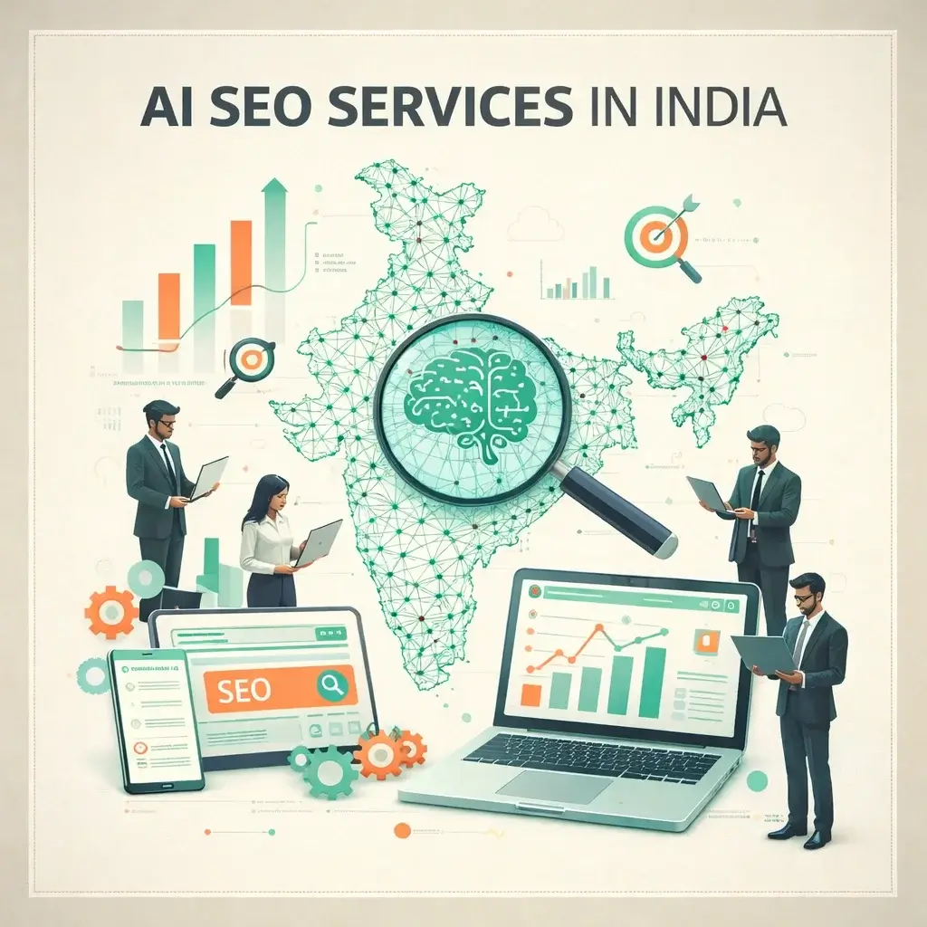 AI SEO Services Illustration