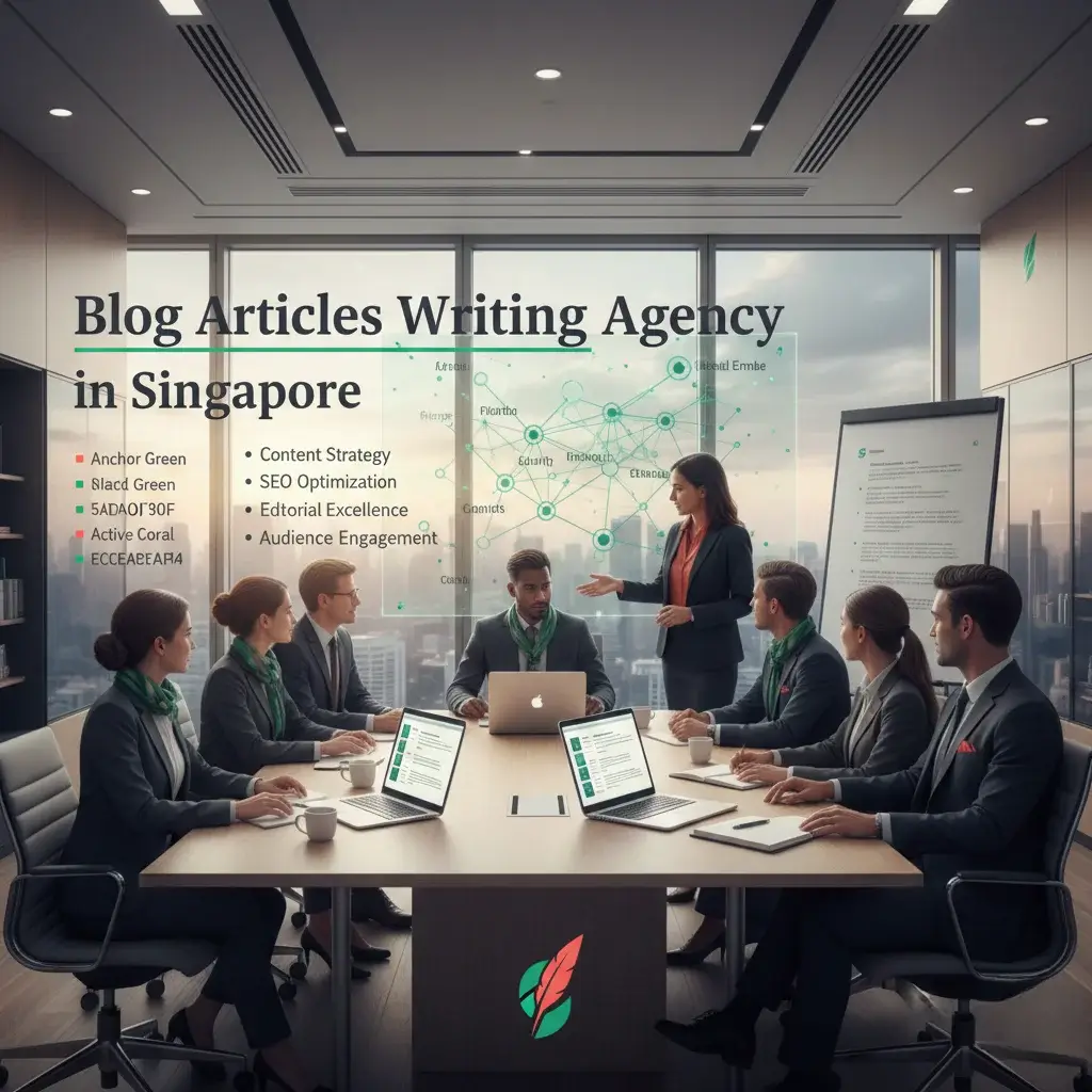 Blog Articles Writing Agency in Singapore Illustration