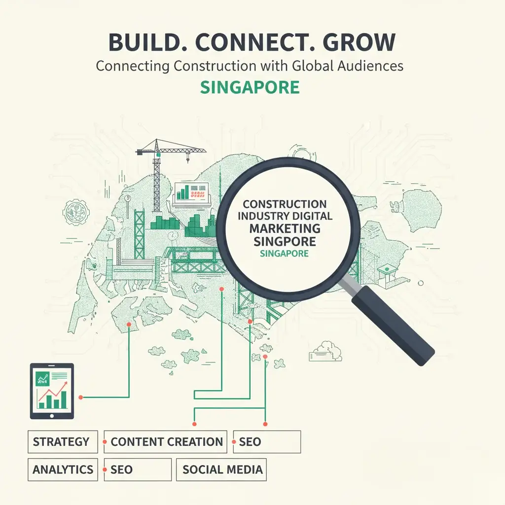 Construction Digital Marketing Illustration