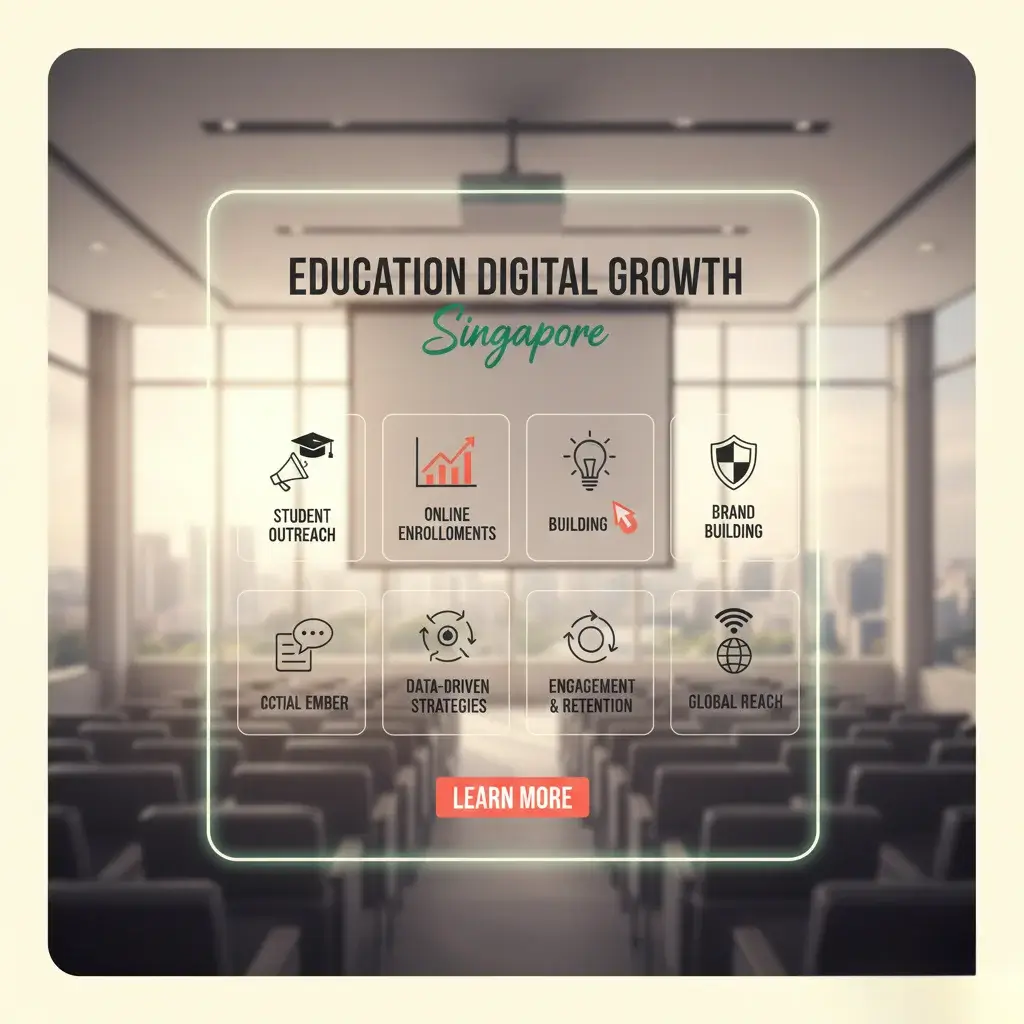 Education Industry Digital Marketing Illustration