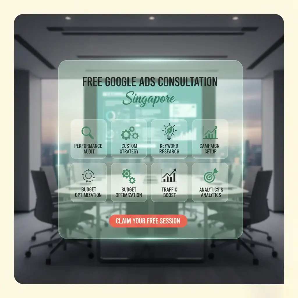 Free Google Ads Consultation in Singapore Illustration