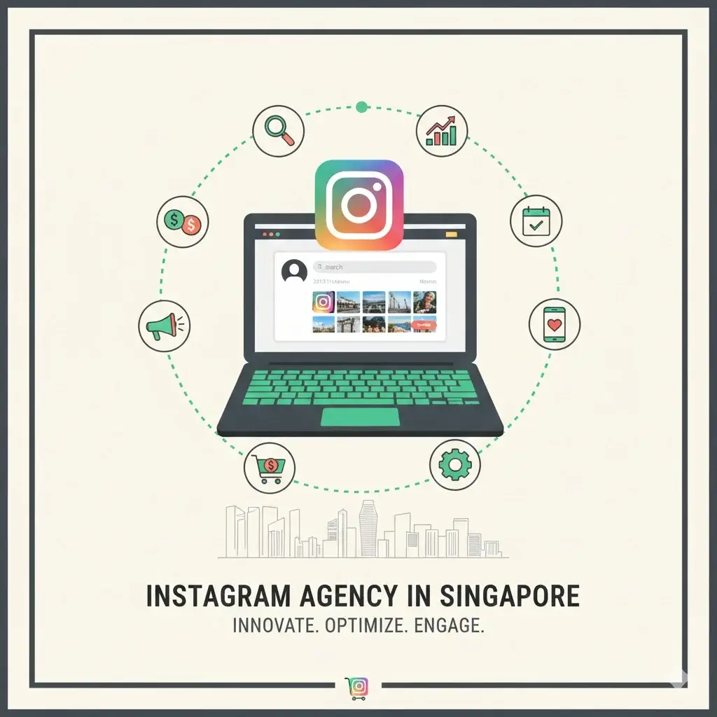 Instagram Agency Services in Singapore Illustration