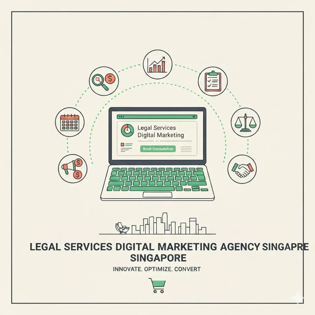 Legal Services Digital Marketing Illustration