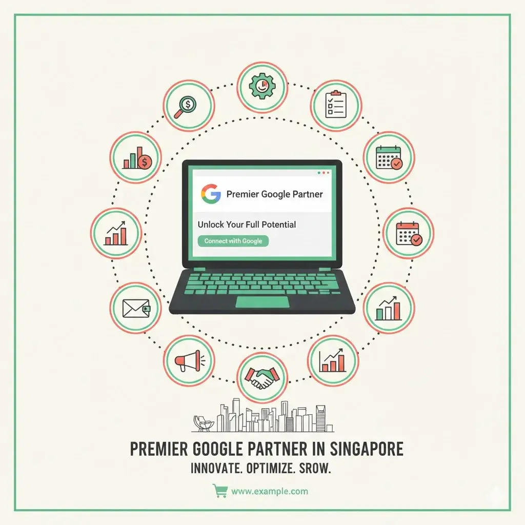 Premier Google Partner offering SEO Referral Services in Singapore Illustration