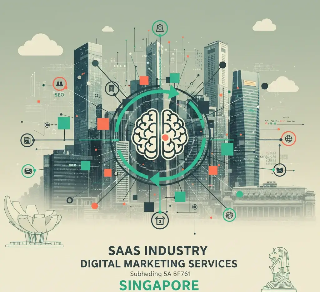SaaS Digital Marketing Illustration
