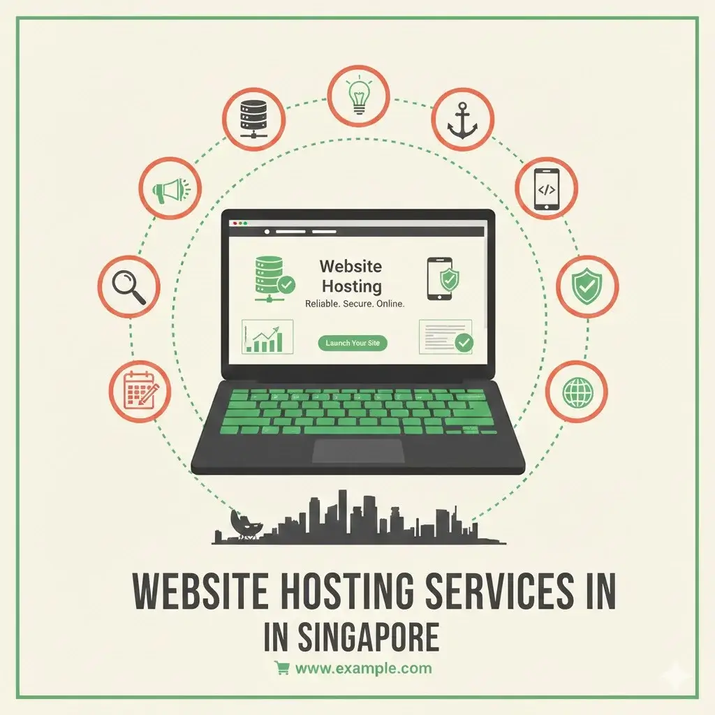 Website Hosting Illustration