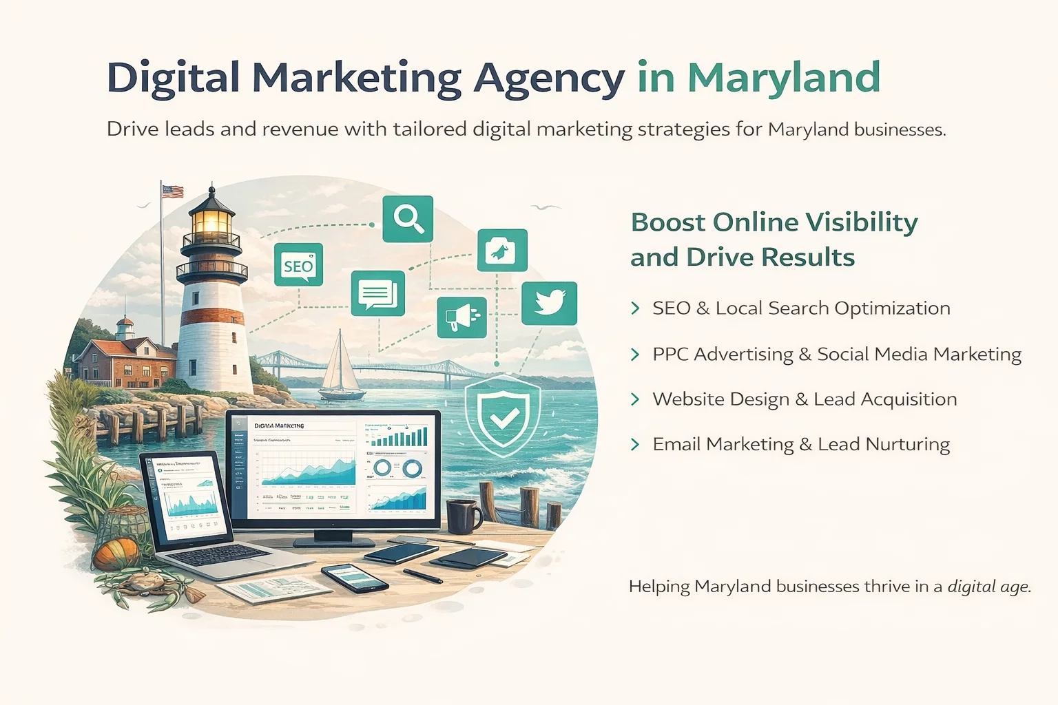 Digital Marketing Illustration