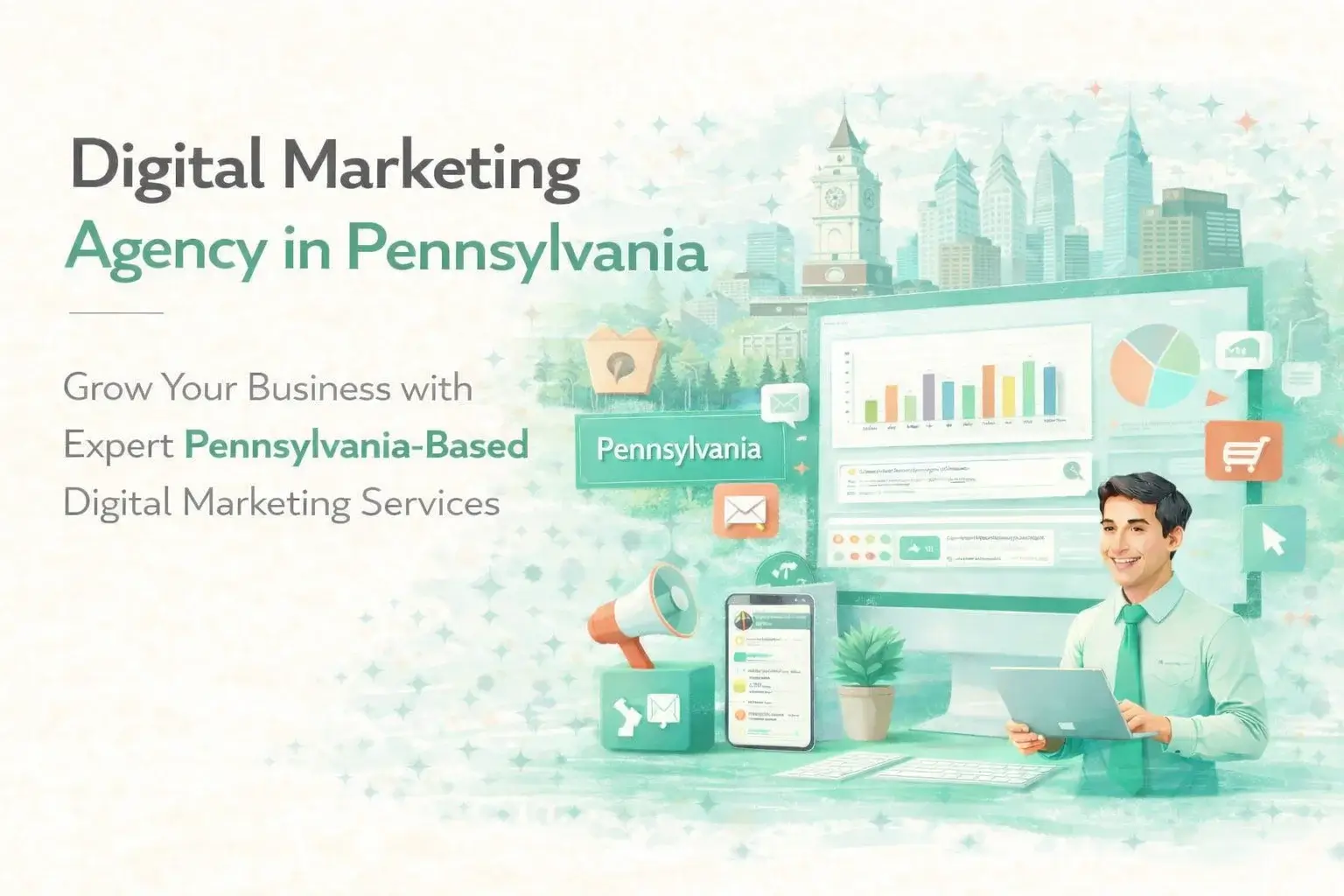 Digital Marketing Illustration