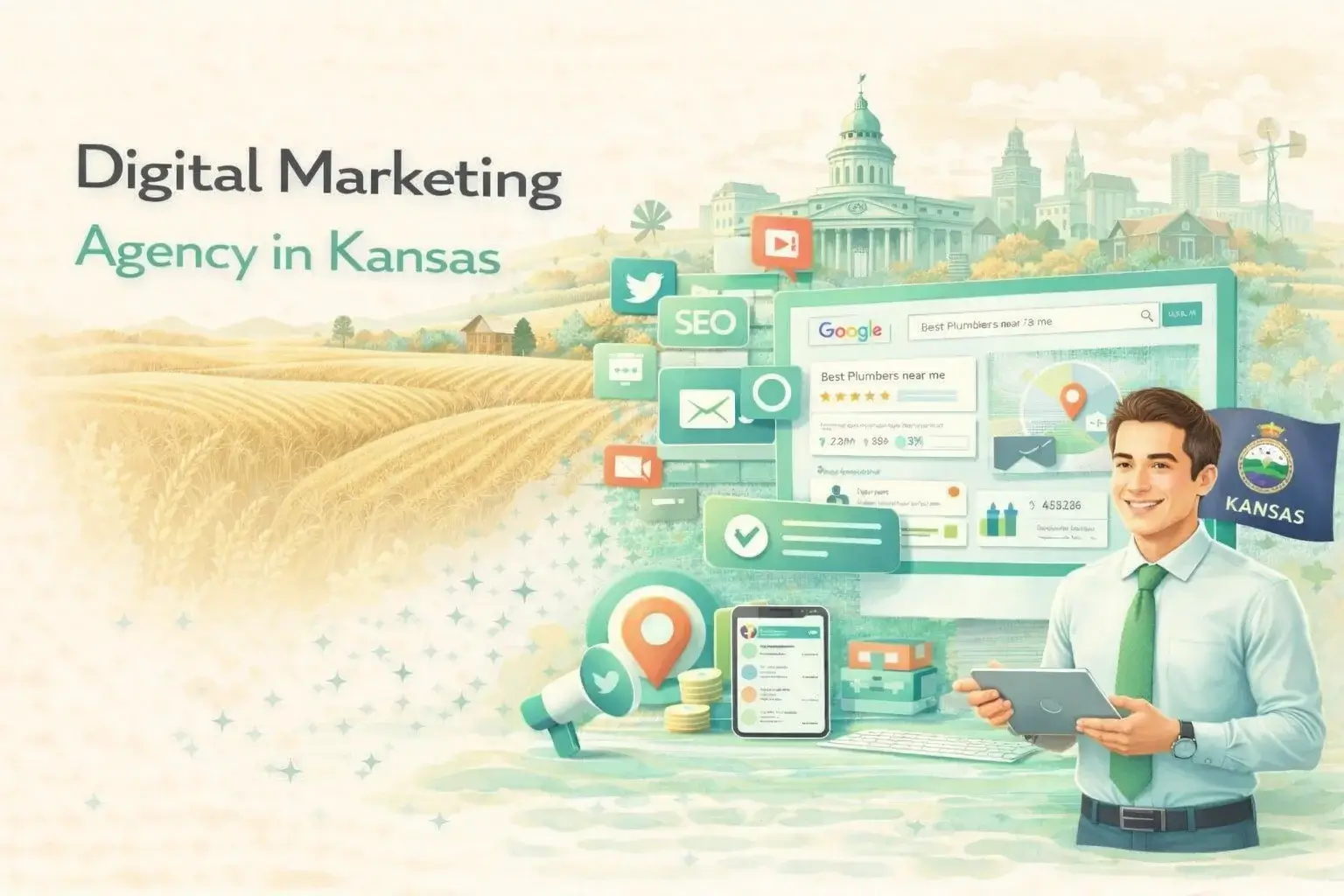 Digital Marketing Illustration