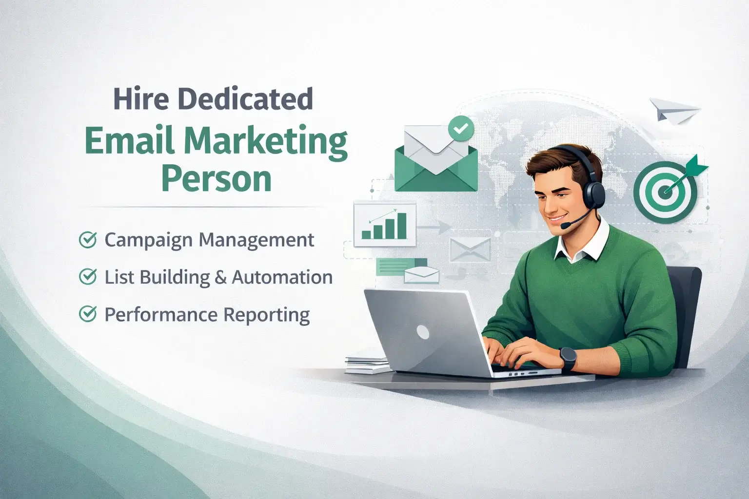 Hire Email Marketing Expert Illustration