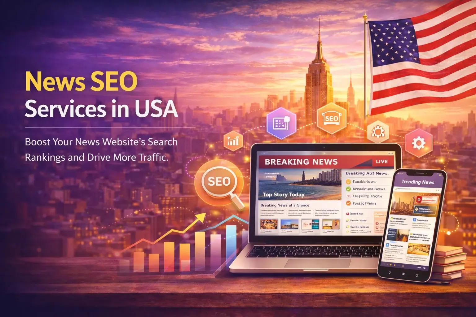 News SEO Illustration