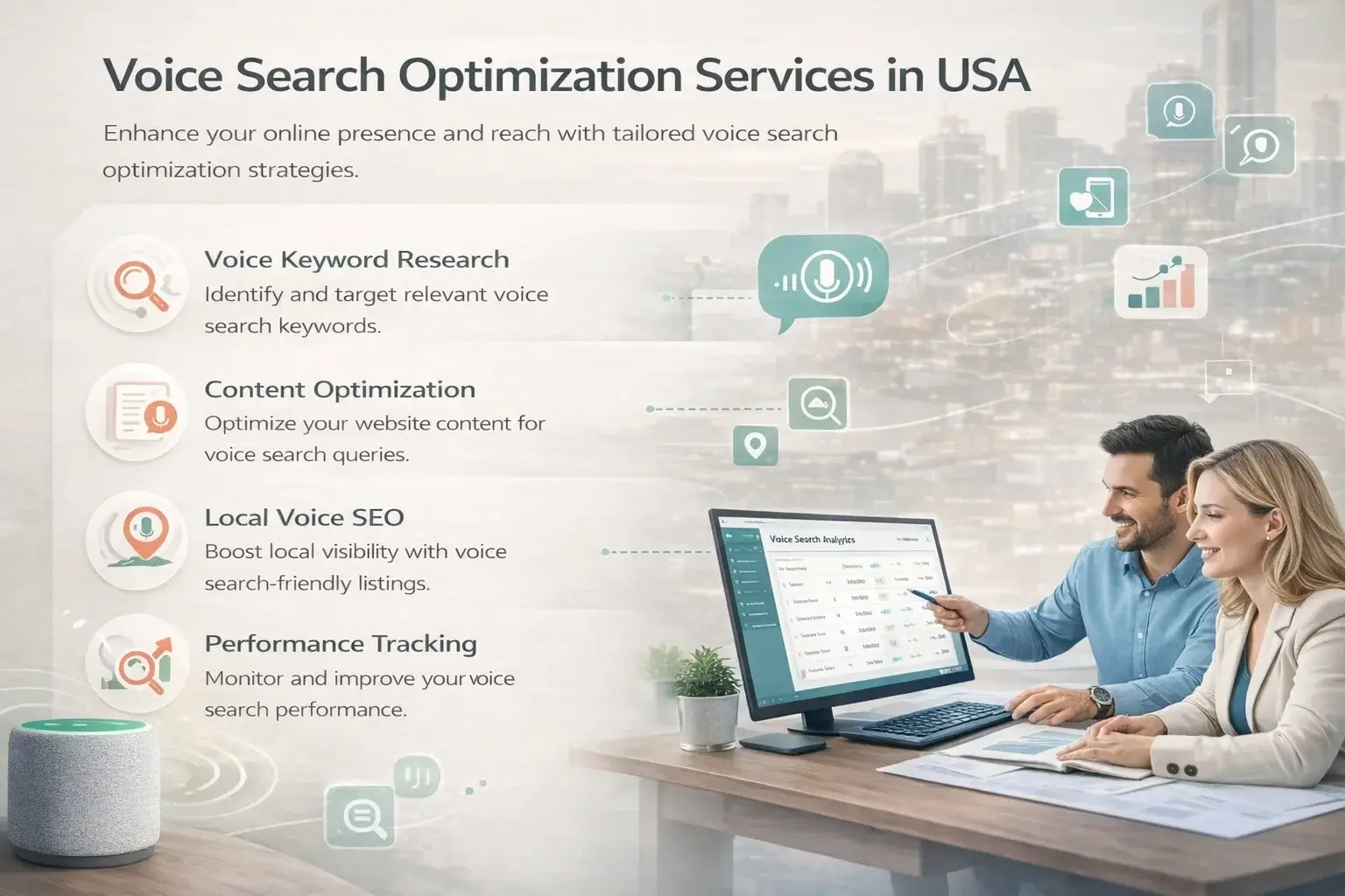 Voice Search Optimization Illustration